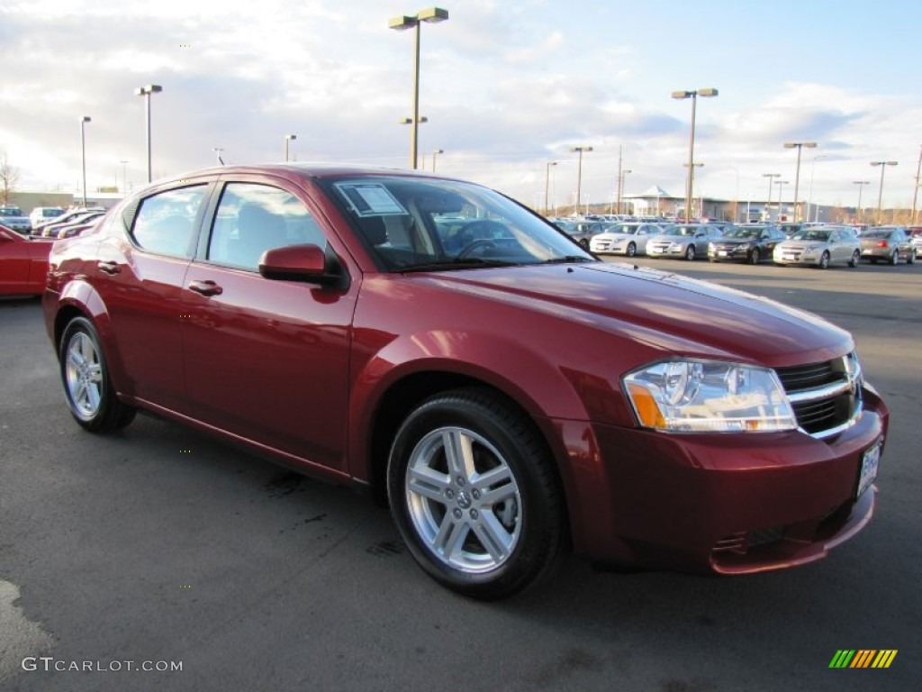 Inferno Red Crystal Pearl Dodge Avenger