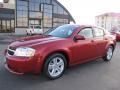 2010 Inferno Red Crystal Pearl Dodge Avenger Express  photo #3