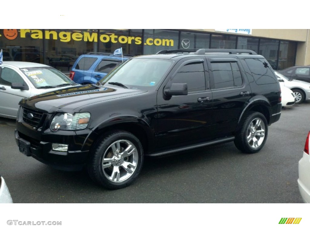 2009 Explorer XLT 4x4 - Black / Black photo #1