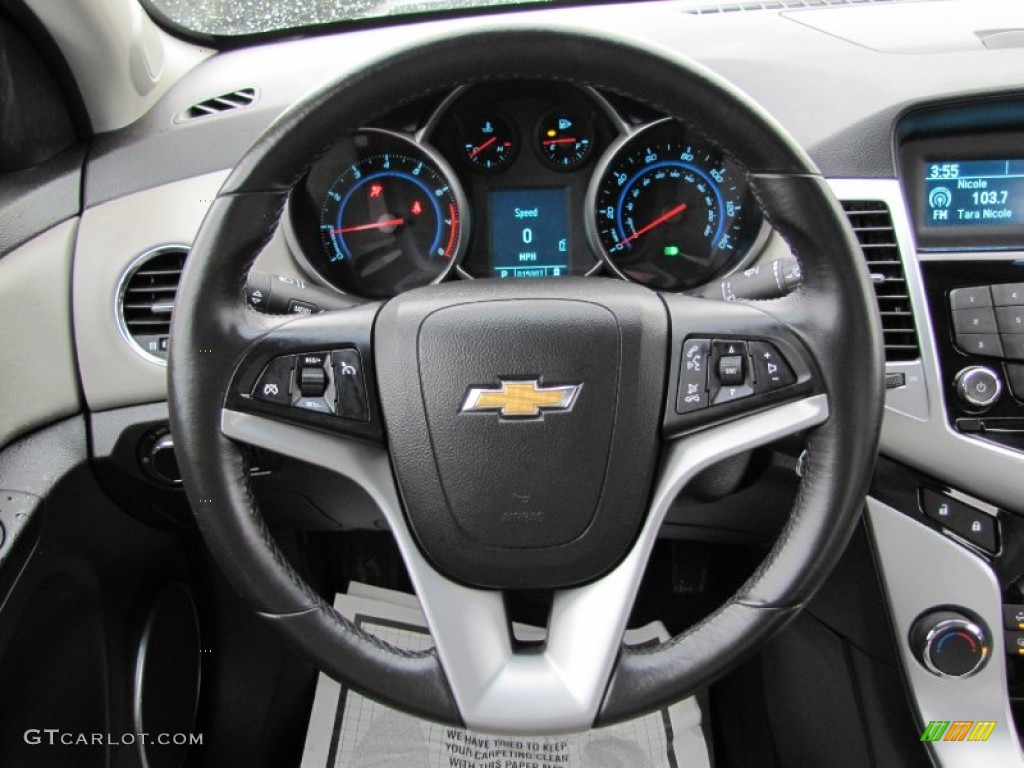 2011 Chevrolet Cruze LT Medium Titanium Steering Wheel Photo #61498768