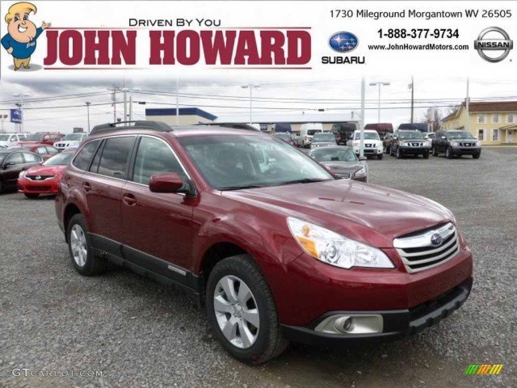 Ruby Red Pearl Subaru Outback