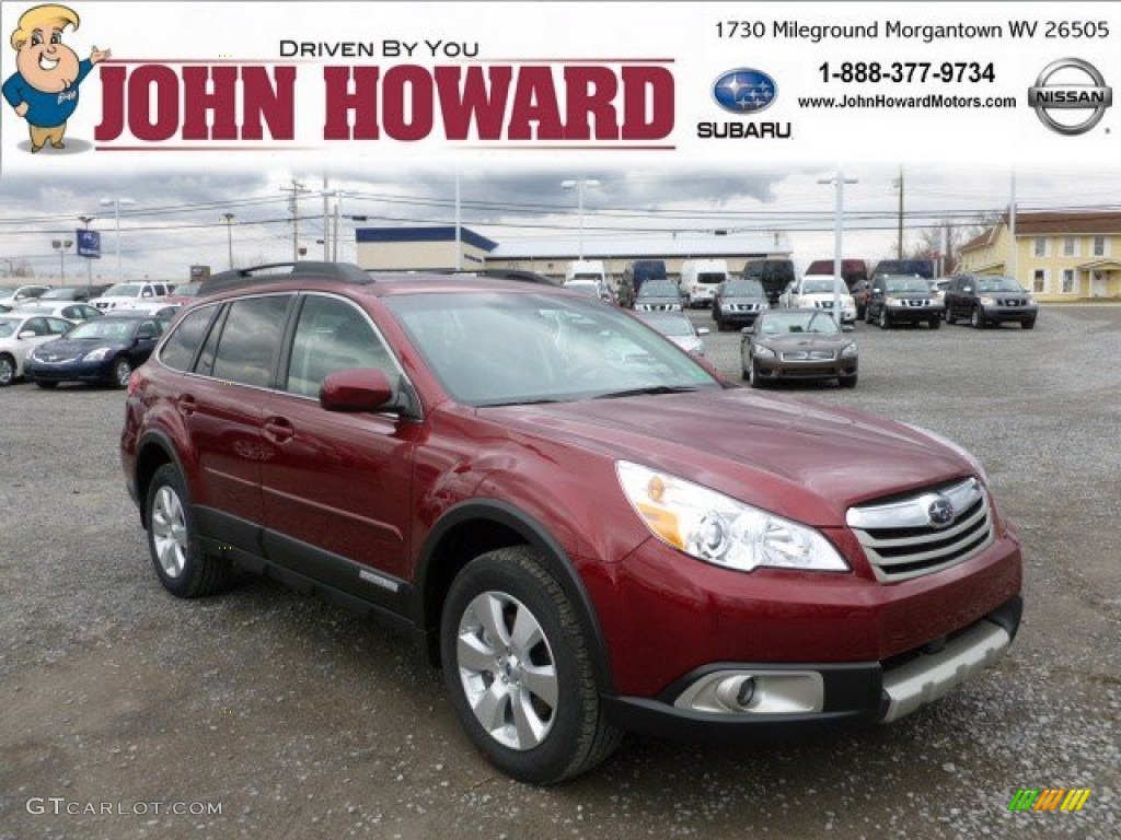 Ruby Red Pearl Subaru Outback