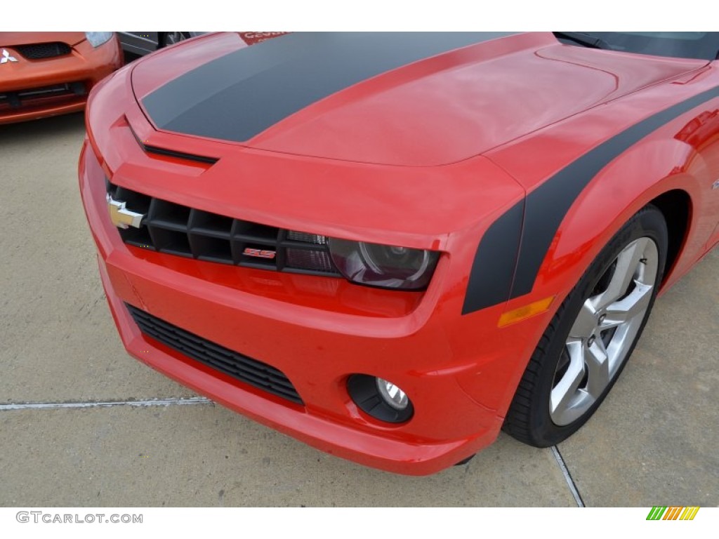 2011 Camaro SS/RS Convertible - Victory Red / Black photo #10