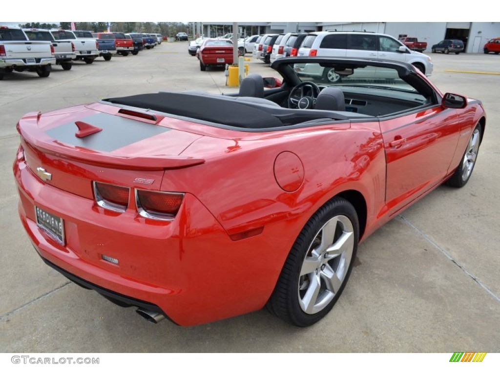 2011 Camaro SS/RS Convertible - Victory Red / Black photo #24