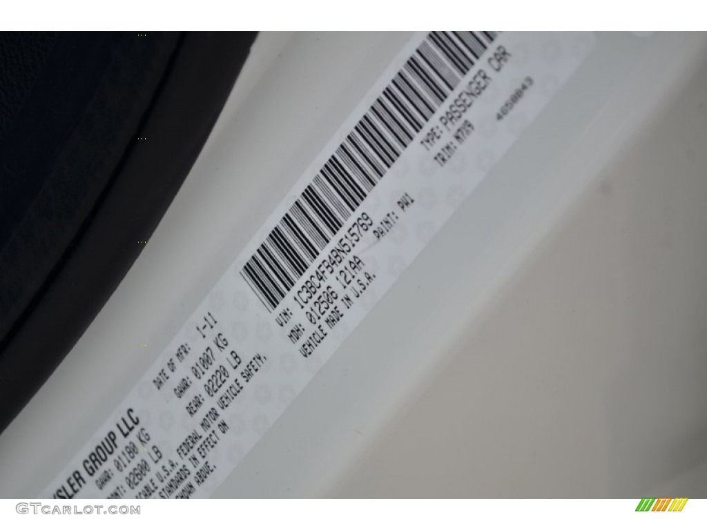2011 200 Color Code PW1 for Stone White Photo #61504026
