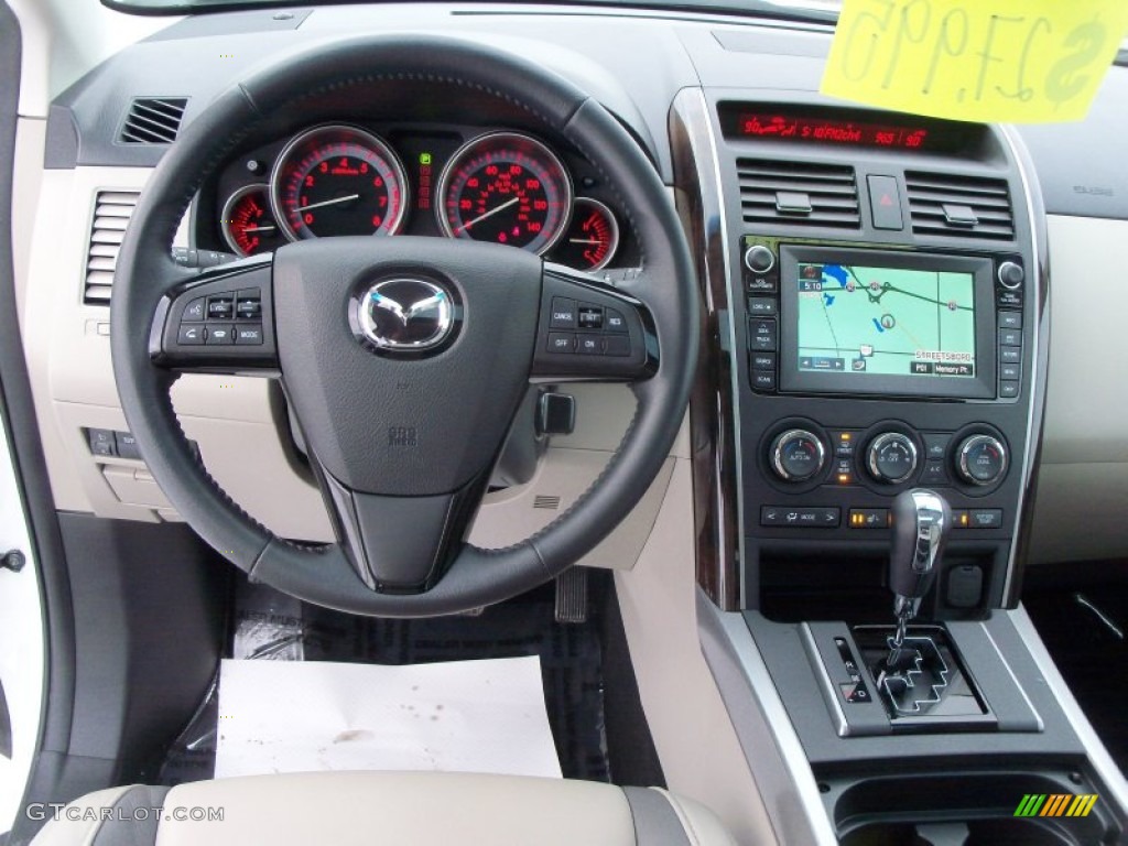 2010 Mazda CX-9 Grand Touring AWD Sand Dashboard Photo #61504540