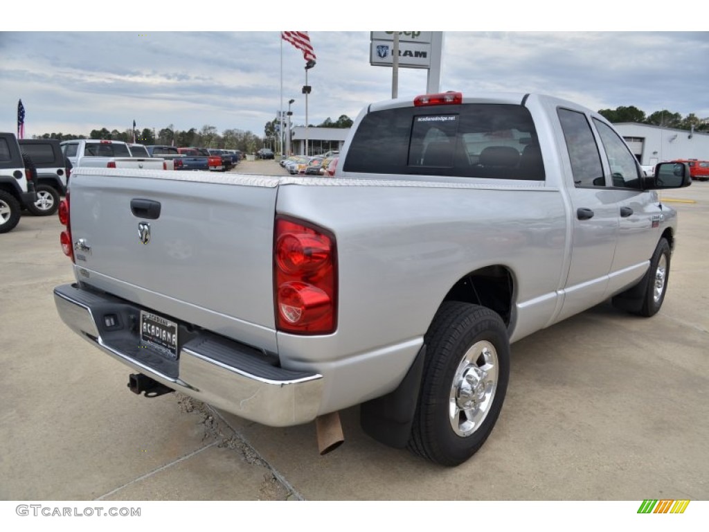 2009 Ram 2500 Big Horn Edition Quad Cab - Bright Silver Metallic / Medium Slate Gray photo #6