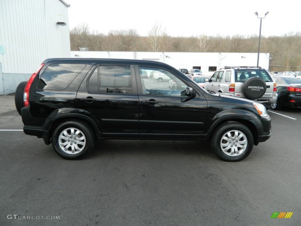 2005 CR-V EX 4WD - Nighthawk Black Pearl / Black photo #6