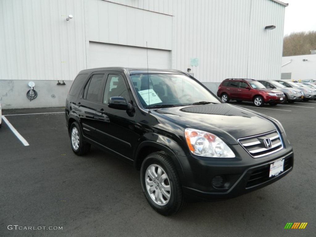 2005 CR-V EX 4WD - Nighthawk Black Pearl / Black photo #7