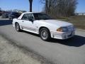 Oxford White 1990 Ford Mustang GT Convertible Exterior