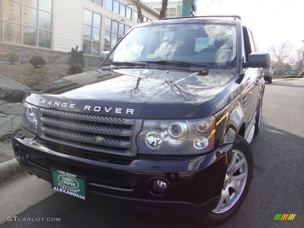 2008 Range Rover Sport HSE - Santorini Black / Ebony Black photo #1