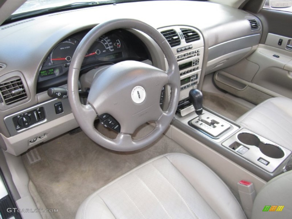 Dark Stone/Medium Light Stone Interior 2004 Lincoln LS V8 Photo #61506984