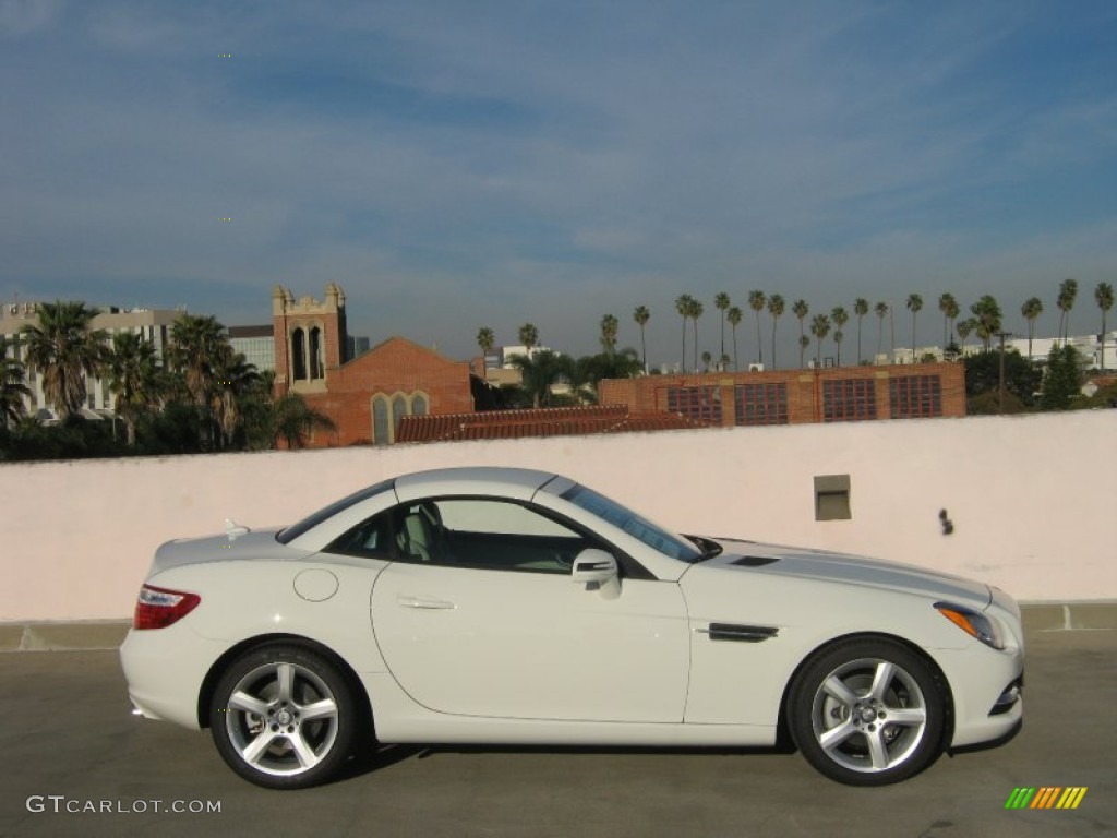 Arctic White 2012 Mercedes-Benz SLK 250 Roadster Exterior Photo #61507236