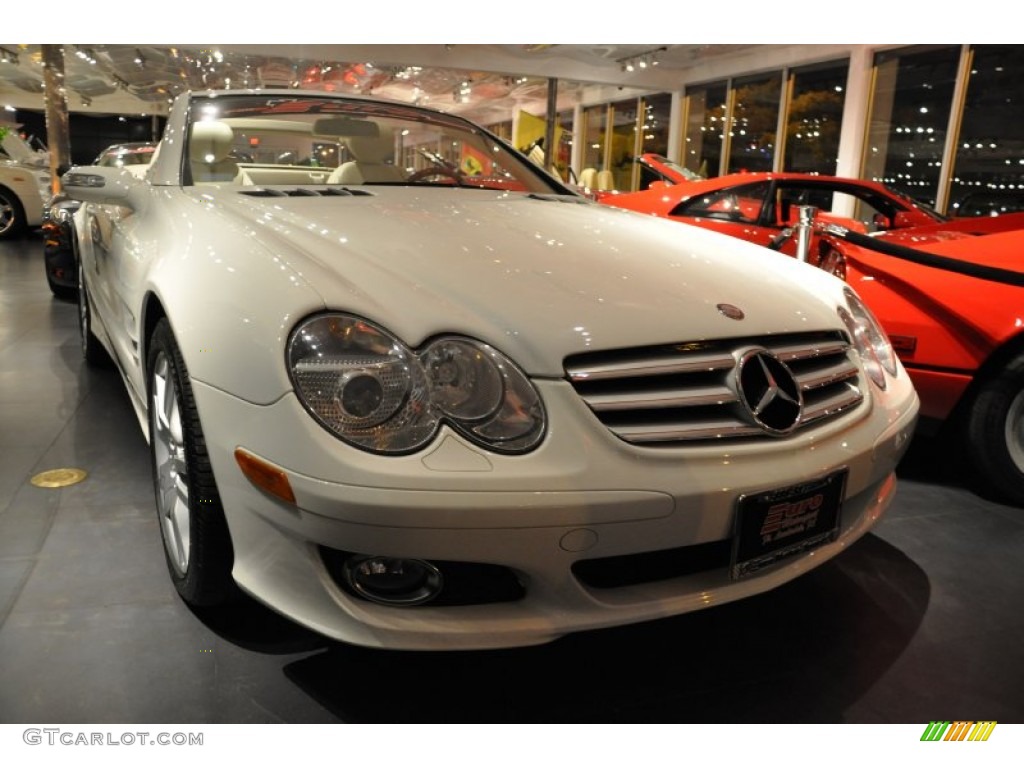 2008 SL 550 Roadster - Alabaster White / Stone photo #1