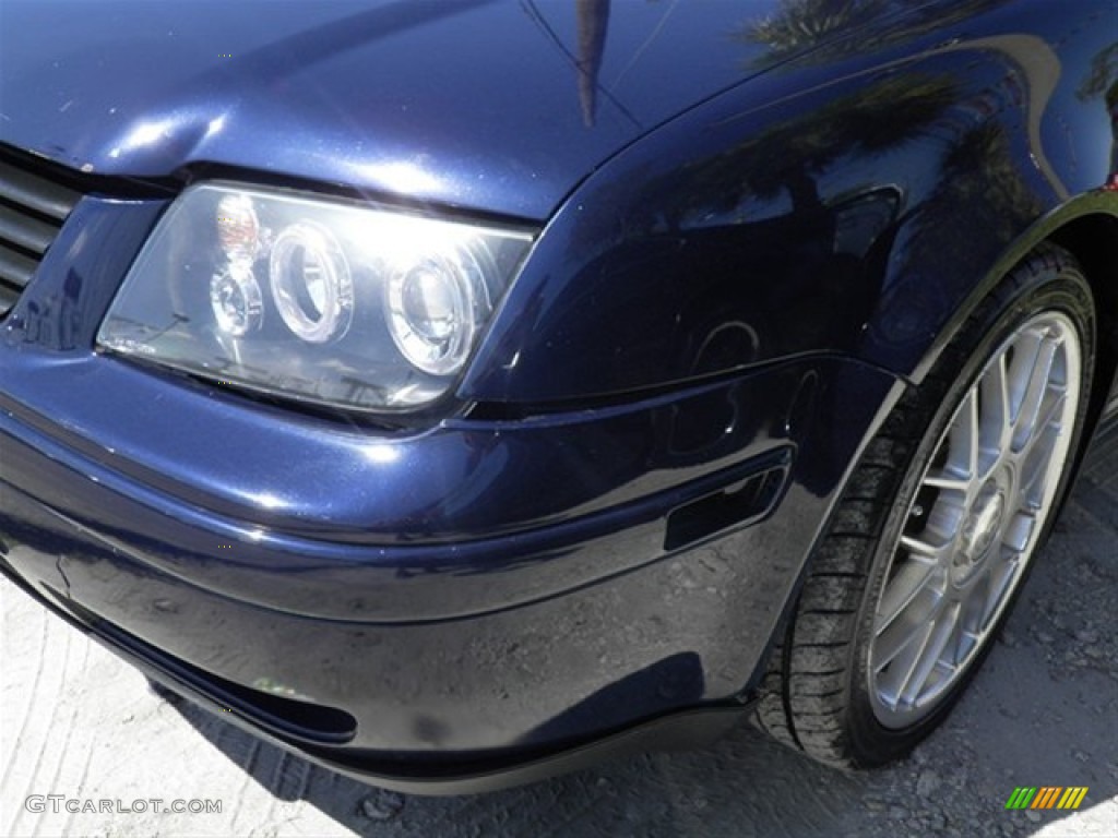 2000 Jetta GLX VR6 Sedan - Atlantic Blue Pearl / Beige photo #4