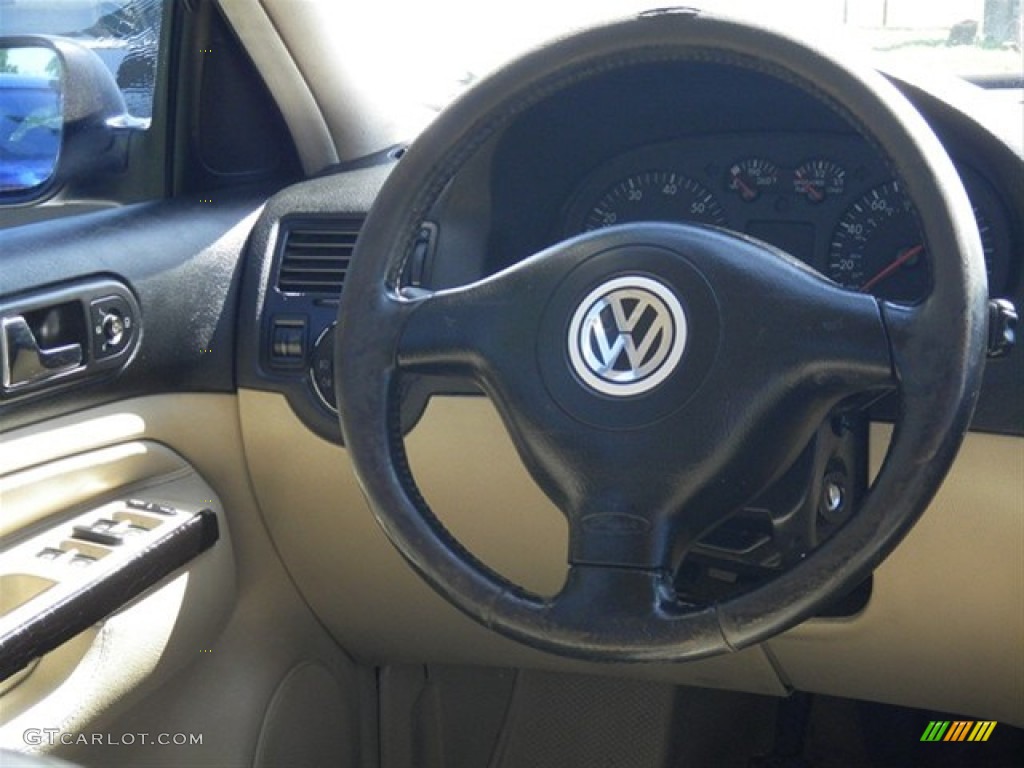 2000 Jetta GLX VR6 Sedan - Atlantic Blue Pearl / Beige photo #17