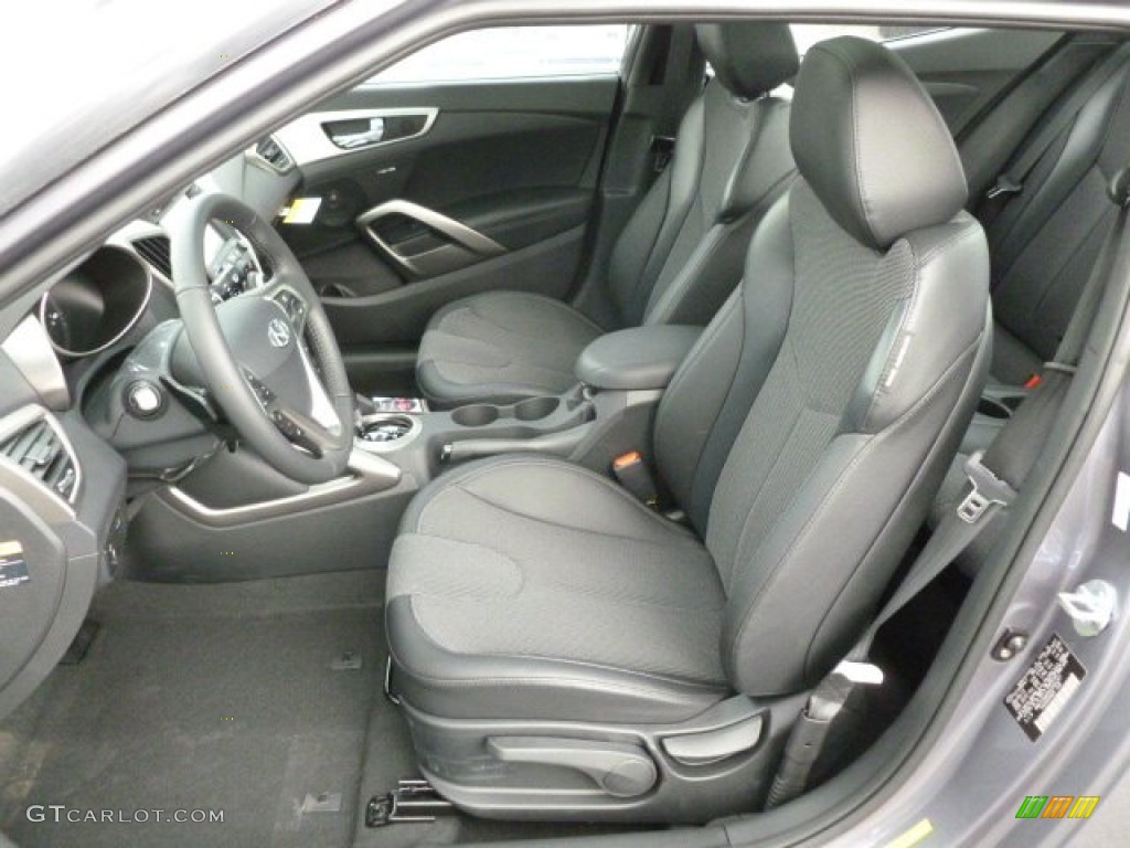 Black Interior 2012 Hyundai Veloster Standard Veloster Model Photo #61512402