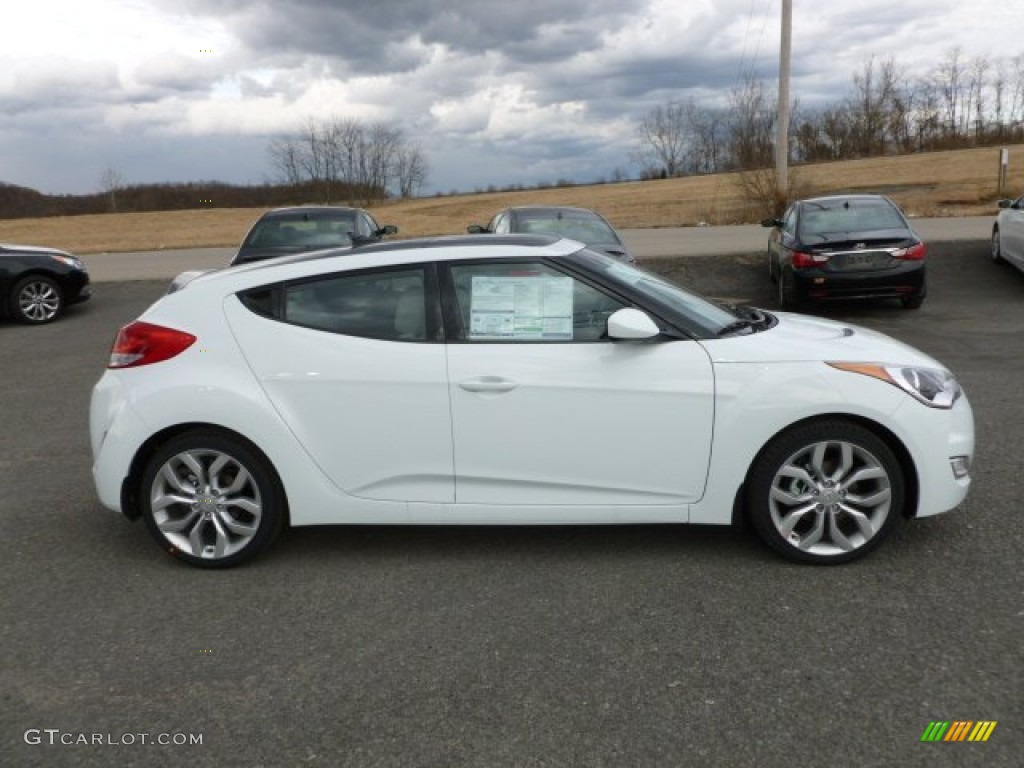 Century White 2012 Hyundai Veloster Standard Veloster Model Exterior Photo #61512525