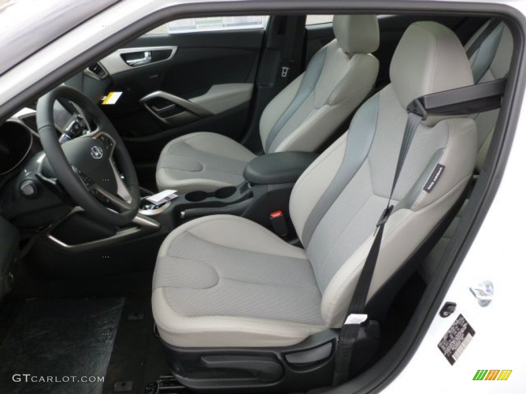Gray Interior 2012 Hyundai Veloster Standard Veloster Model Photo #61512579