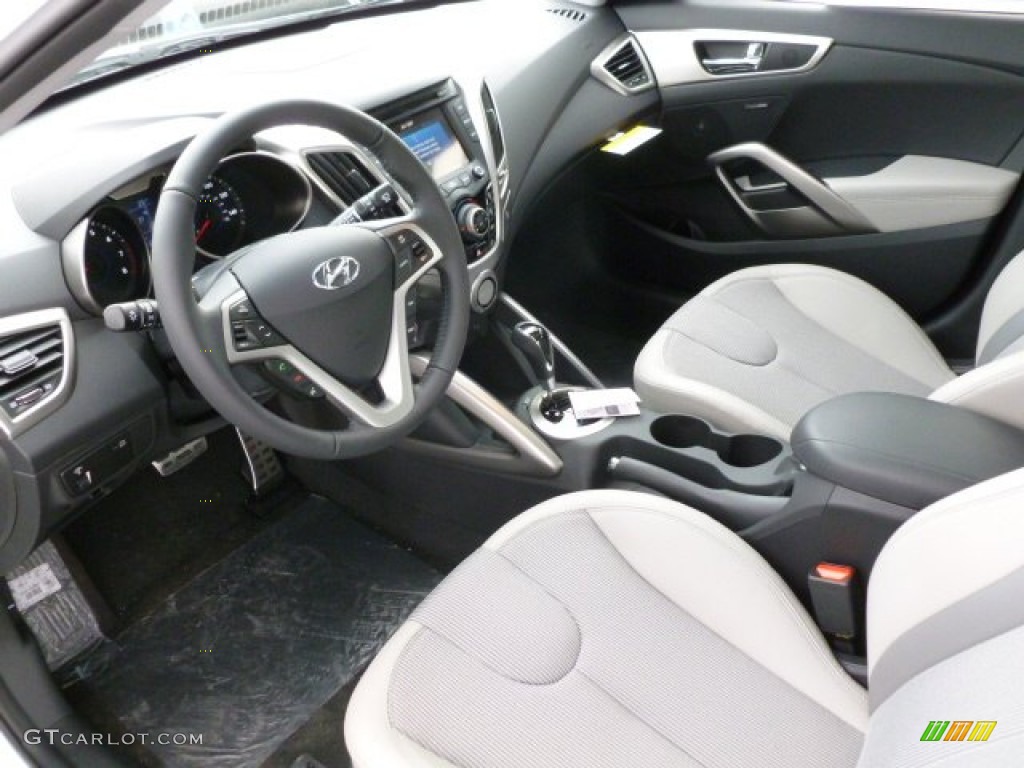 Gray Interior 2012 Hyundai Veloster Standard Veloster Model Photo #61512588
