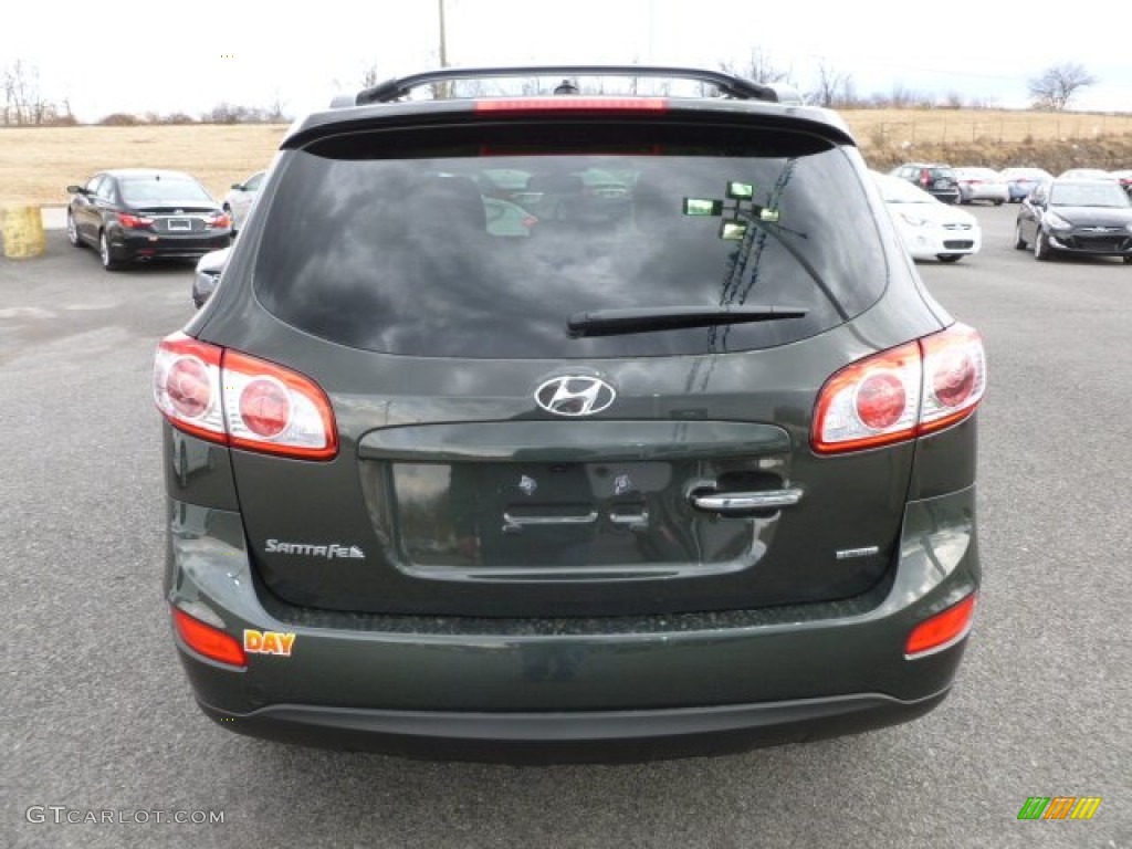 2012 Santa Fe Limited V6 - Black Forest Green / Beige photo #6