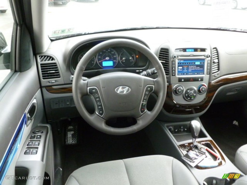 2012 Hyundai Santa Fe SE V6 AWD Gray Dashboard Photo #61513132