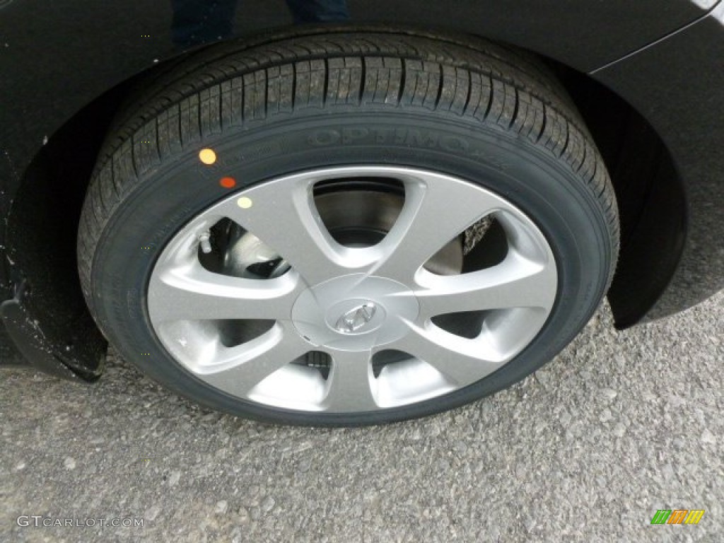 2012 Elantra Limited - Black Noir Pearl / Beige photo #9