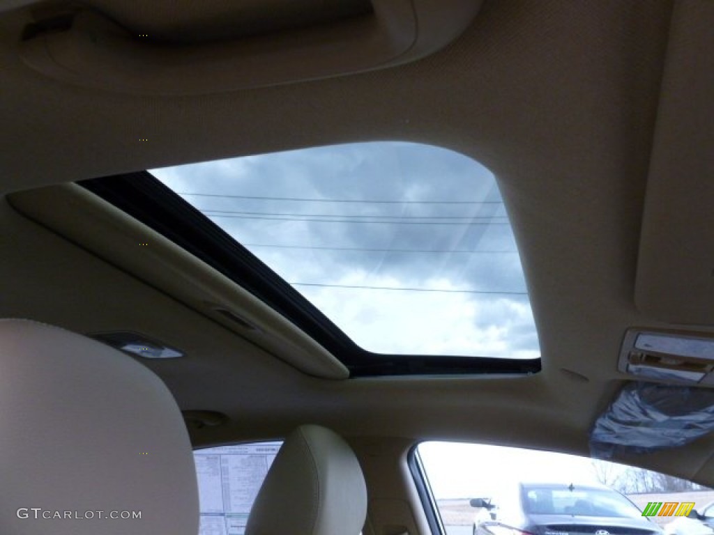 2012 Elantra Limited - Black Noir Pearl / Beige photo #11