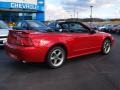 2001 Laser Red Metallic Ford Mustang GT Convertible  photo #3