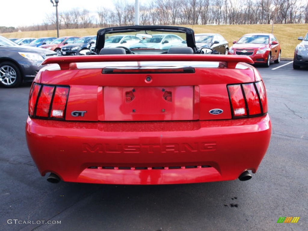 2001 Mustang GT Convertible - Laser Red Metallic / Dark Charcoal photo #5