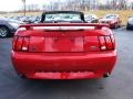 2001 Laser Red Metallic Ford Mustang GT Convertible  photo #5