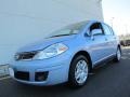 Arctic Blue Metallic 2010 Nissan Versa 1.8 S Hatchback