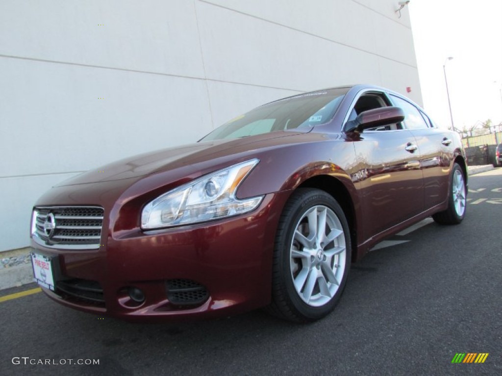 2010 Maxima 3.5 S - Tuscan Sun Red / Charcoal photo #1