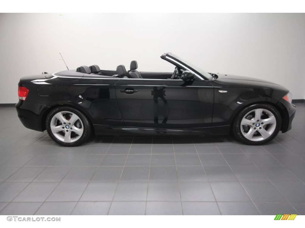 2008 1 Series 135i Convertible - Jet Black / Black photo #7
