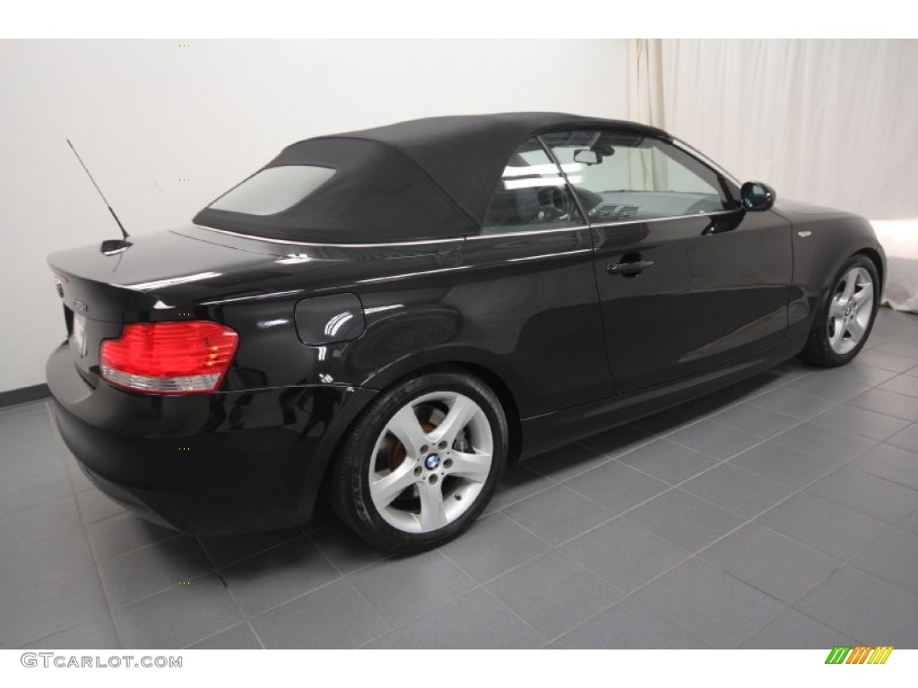 2008 1 Series 135i Convertible - Jet Black / Black photo #14