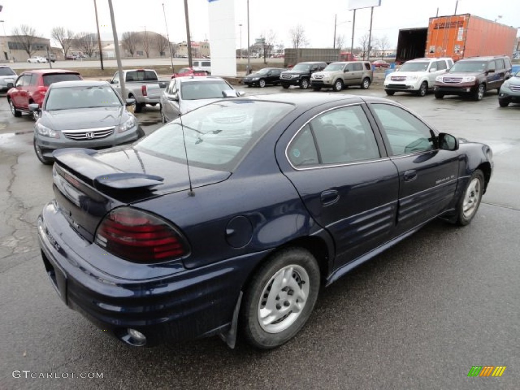 2000 Grand Am SE Sedan - Navy Blue Metallic / Dark Pewter photo #5
