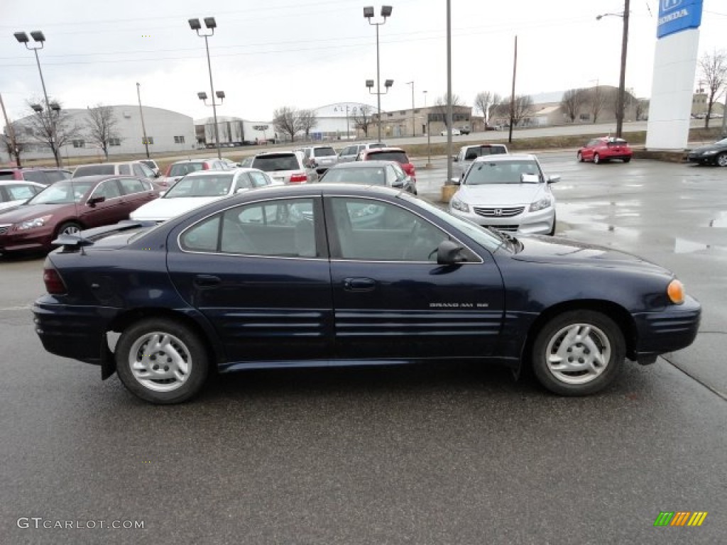 2000 Grand Am SE Sedan - Navy Blue Metallic / Dark Pewter photo #6