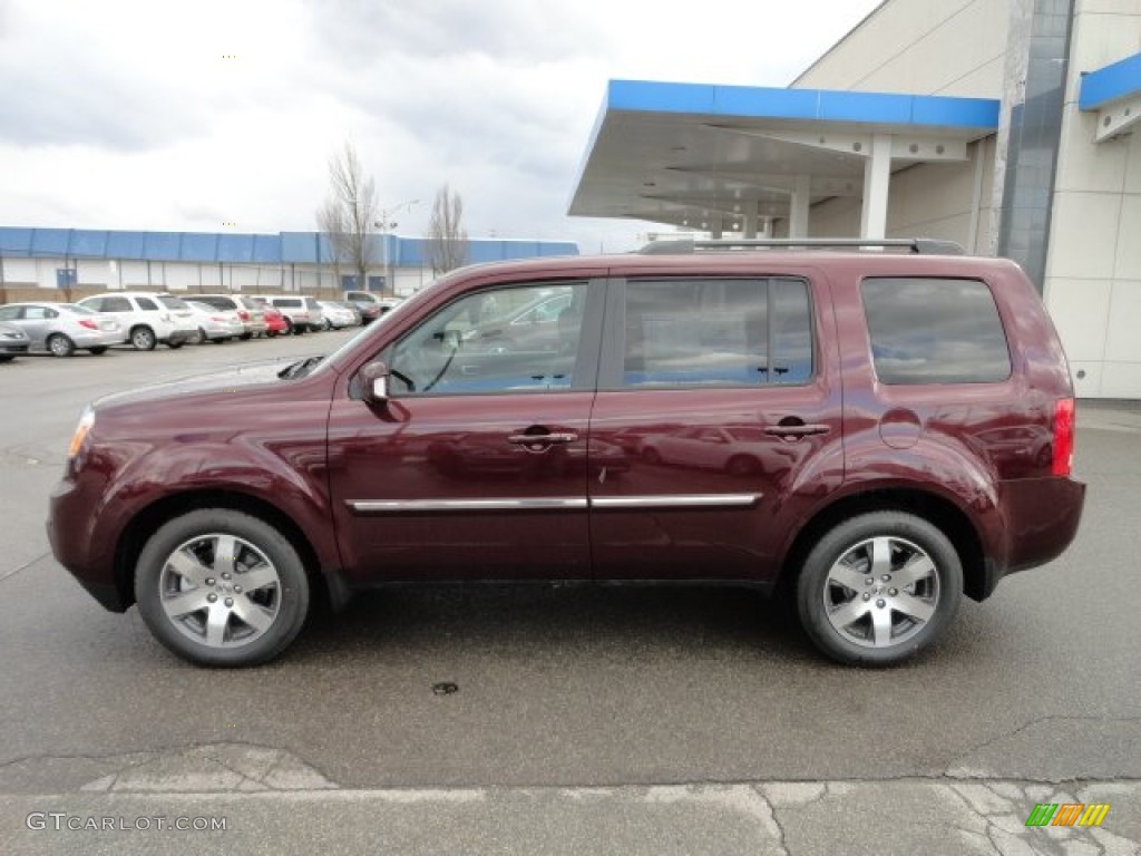 Dark Cherry Pearl II 2012 Honda Pilot Touring 4WD Exterior Photo #61516660