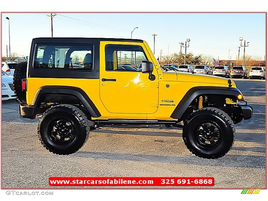 2011 Wrangler Sport S 4x4 - Detonator Yellow / Black photo #6