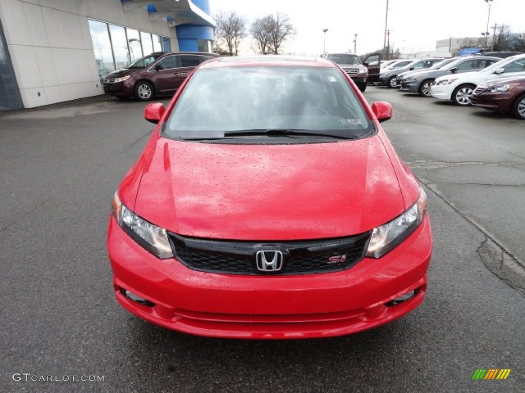 Rallye Red 2012 Honda Civic Si Sedan Exterior Photo #61516885