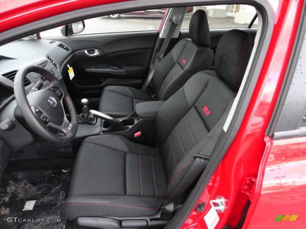 Black Interior 2012 Honda Civic Si Sedan Photo #61516903