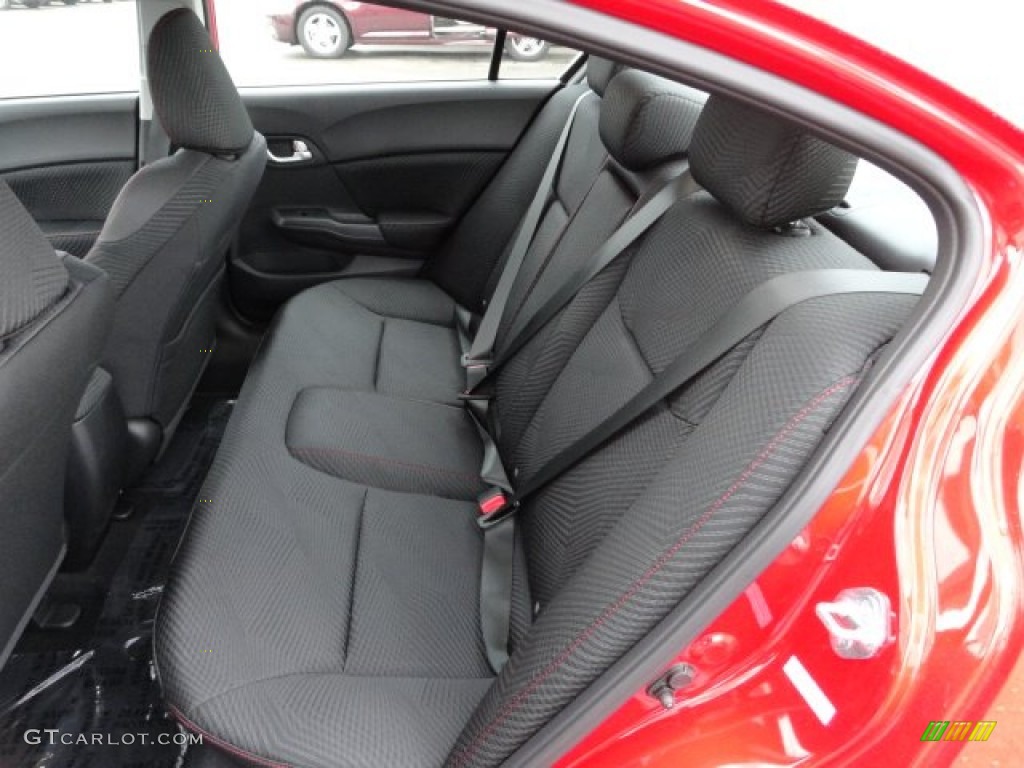 2012 Honda Civic Si Sedan Rear Seat Photo #61516915
