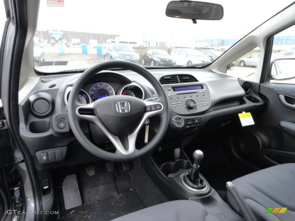 2012 Honda Fit Standard Fit Model Black Dashboard Photo #61517074