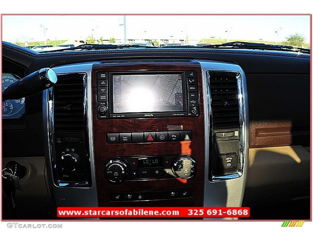 2010 Ram 2500 Laramie Mega Cab 4x4 - Brilliant Black Crystal Pearl / Light Pebble Beige/Bark Brown photo #47