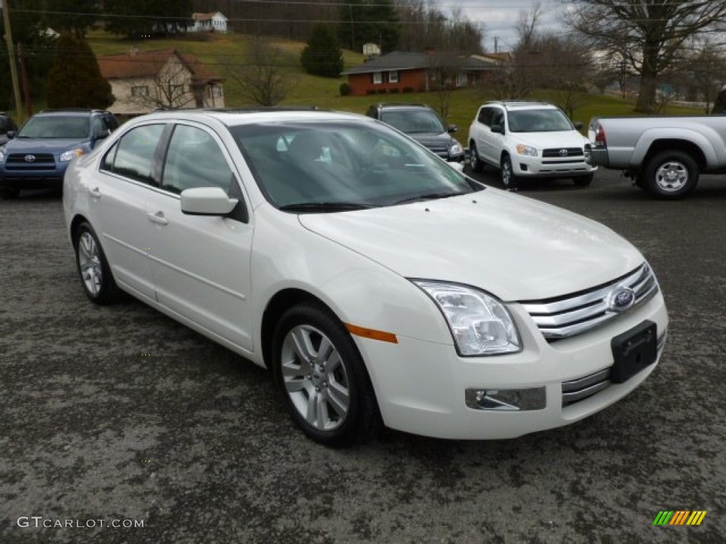 2009 Fusion SEL - White Suede / Charcoal Black photo #1