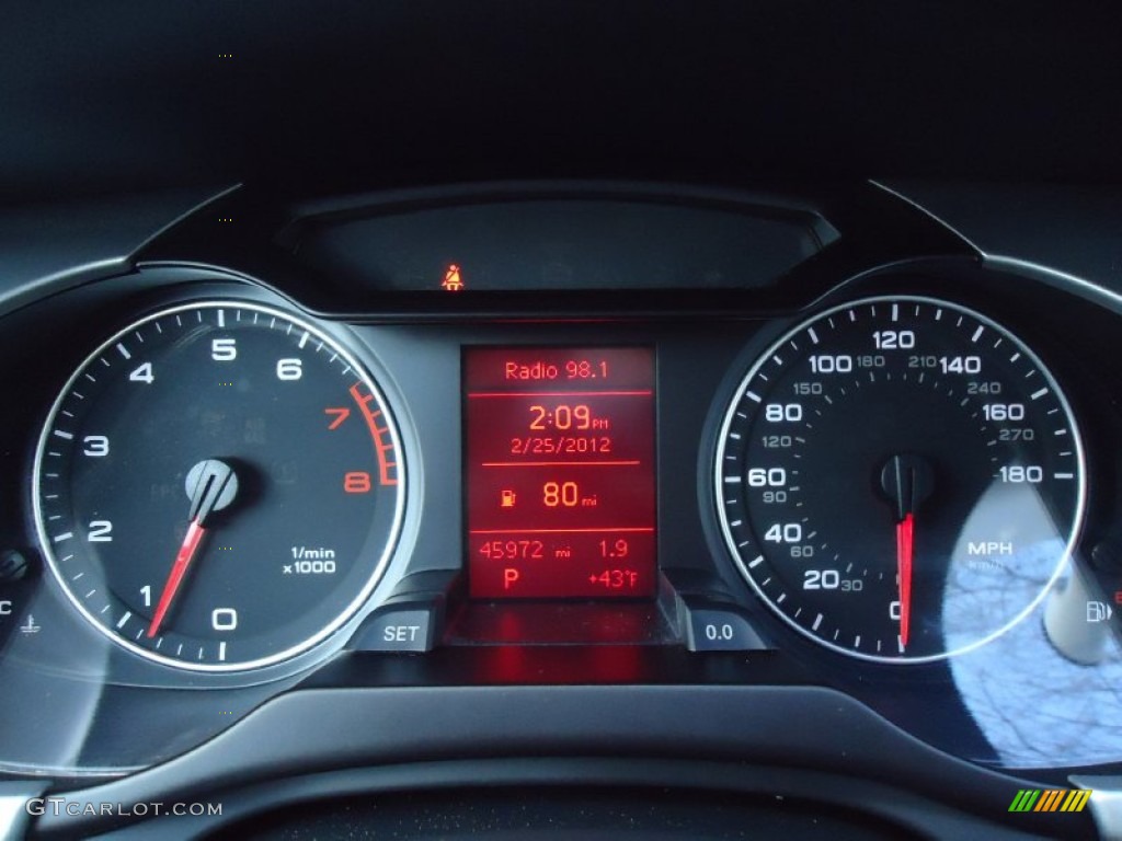 2009 Audi A4 2.0T Premium quattro Sedan Gauges Photo #61519900