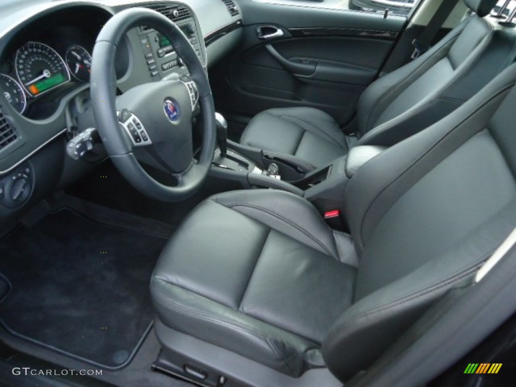 Black Interior 2011 Saab 9-3 Aero Sport Sedan XWD Photo #61520431