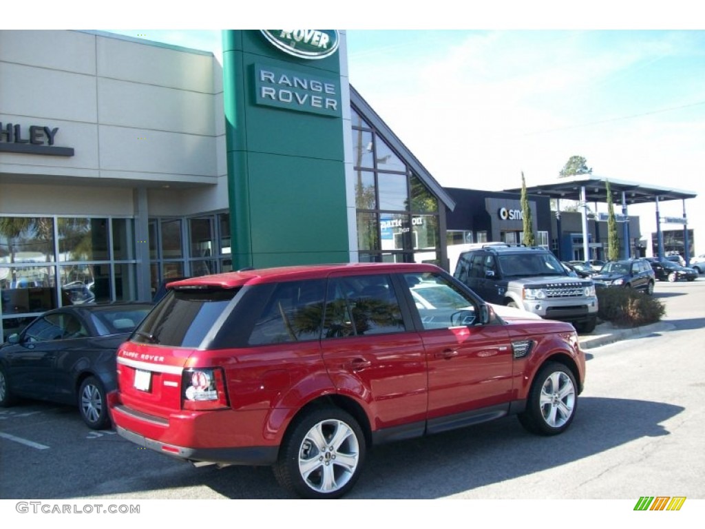 2012 Range Rover Sport HSE LUX - Firenze Red Metallic / Almond photo #1