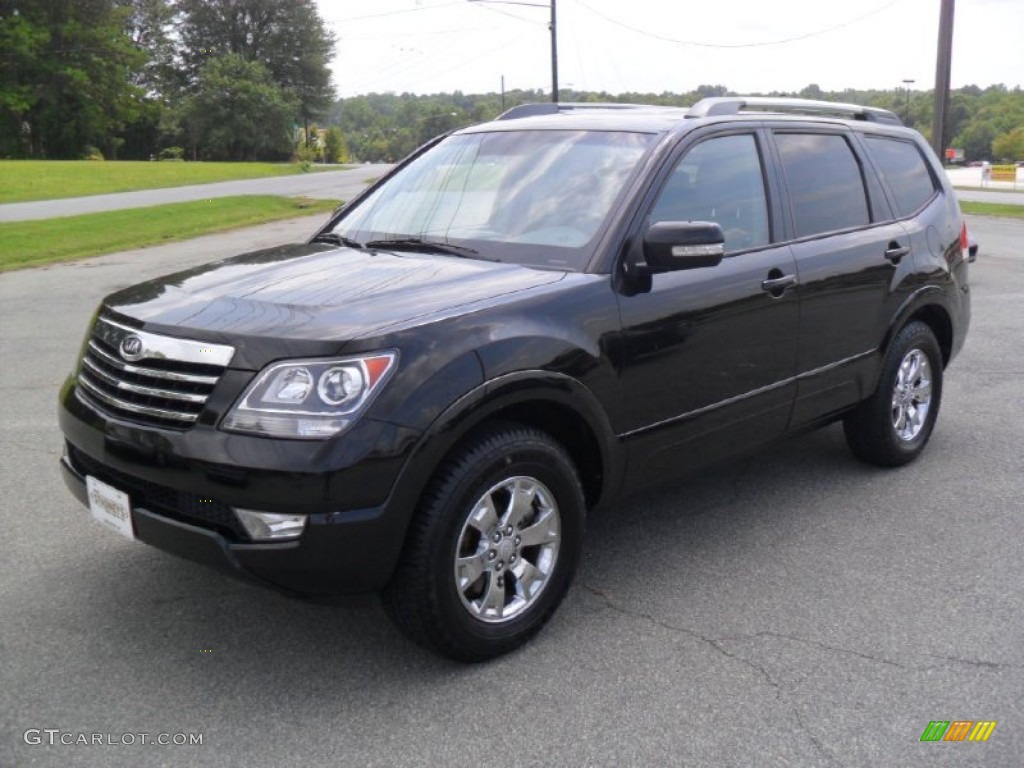Ebony Black 2009 Kia Borrego EX V6 Exterior Photo #61522462
