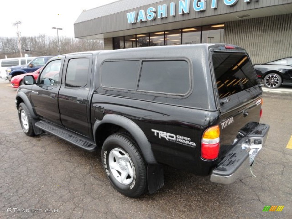 2003 Tacoma V6 TRD PreRunner Double Cab - Black Sand Pearl / Charcoal photo #2